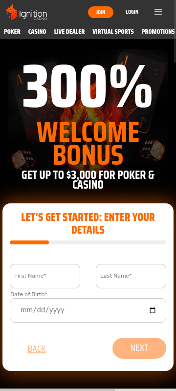 Ignition site screenshot