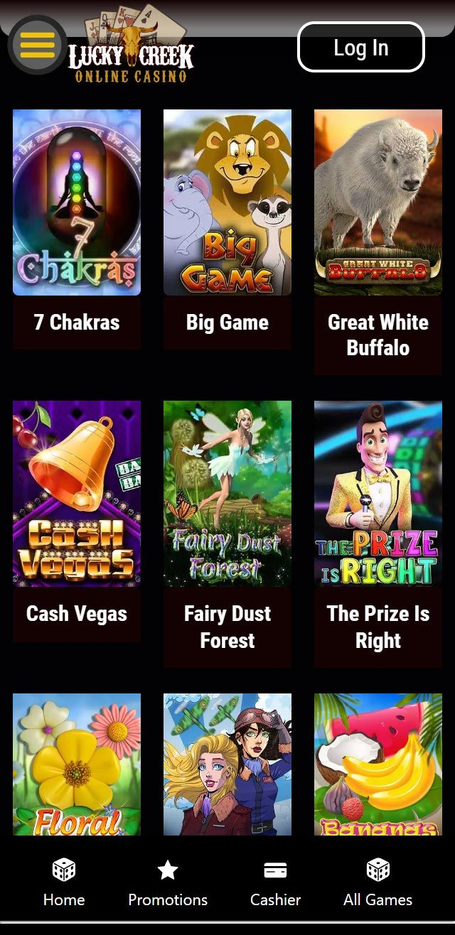 Lucky Creek site screenshot